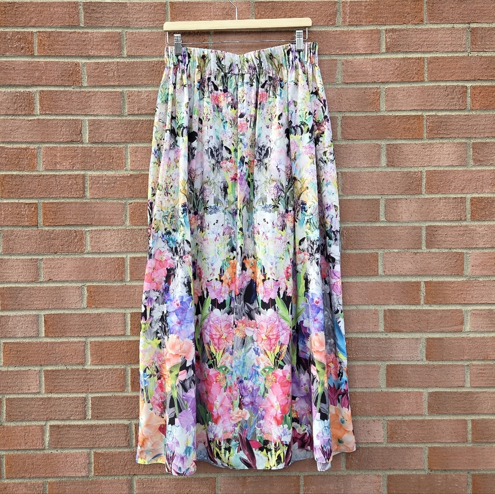 Anthropologie Rana Gill Firefleur Maxi Skirt Blogger Favorite Medium - Picture 6 of 7